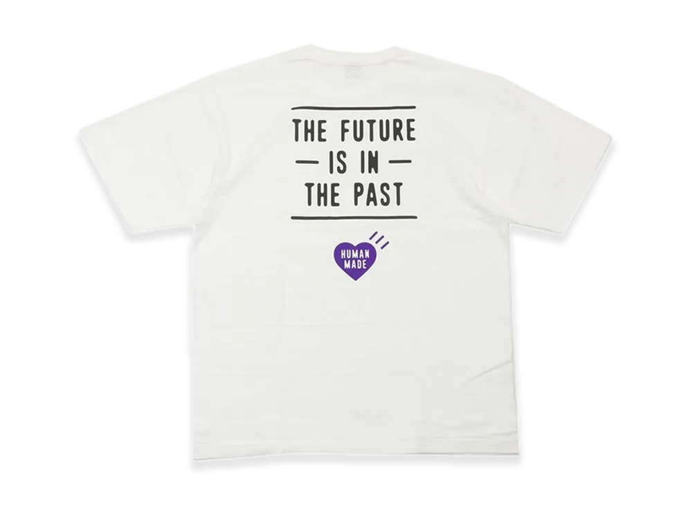 HUMAN MADE Stores Exclusive Heart Pocket T-Shirt Fukuoka "White/Purple" HM29CS056