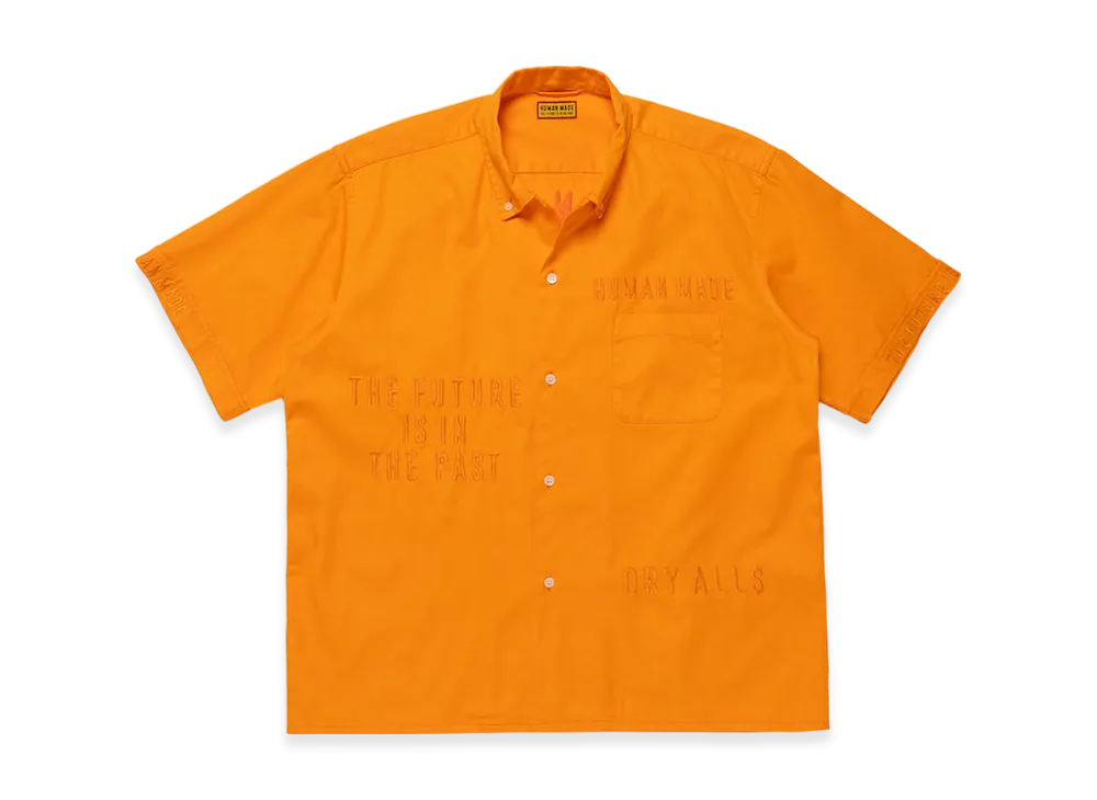 HUMAN MADE Open Collar BD Shirt "Oarnge"