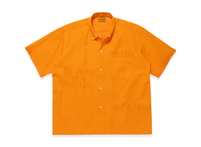 HUMAN MADE Open Collar BD Shirt "Oarnge"