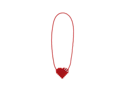 HUMAN MADE Heart Beaded Bag "Red" HM29GD174