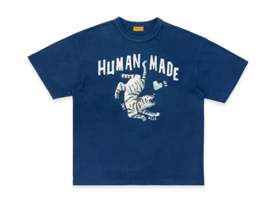 HUMAN MADE Indigo Dyed T-Shirt "Indigo" HM29CS045