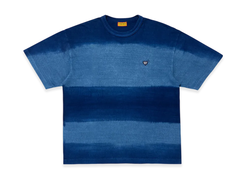 HUMAN MADE Indigo Dyed Striped T-Shirt "Indigo"