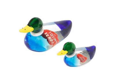 HUMAN MADE Duck Pair Glass Figurine "Clear"