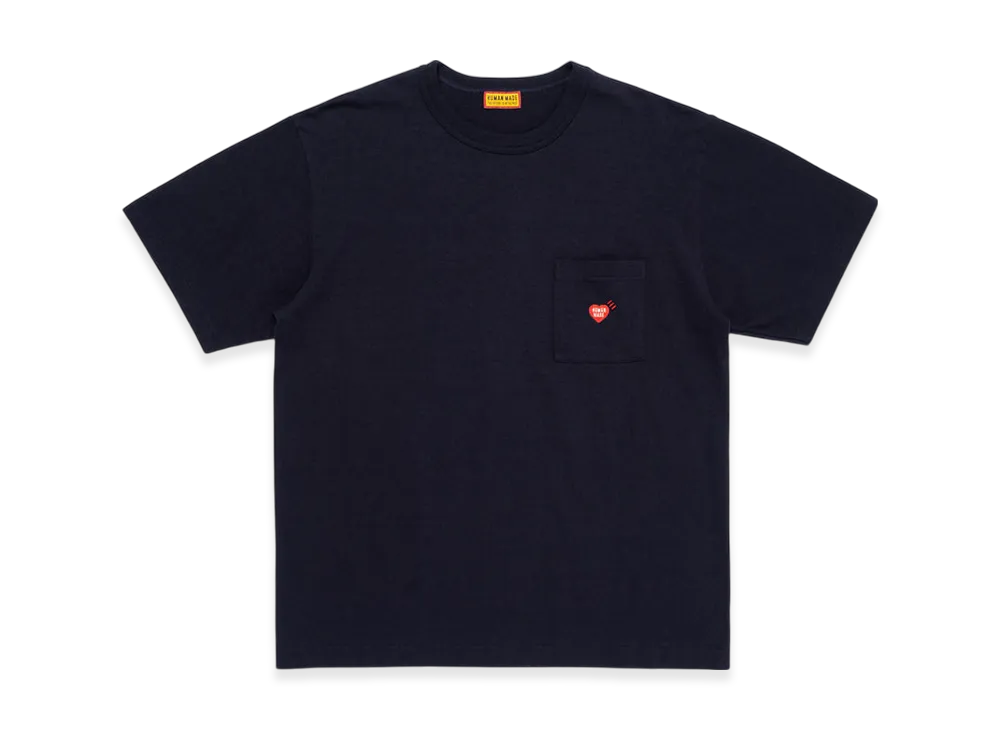 HUMAN MADE Heart Pocket T-Shirt "Navy"