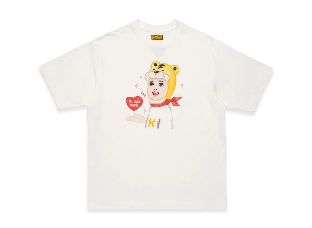 HUMAN MADE x Keiko Sootome T-Shirt Side B "White"