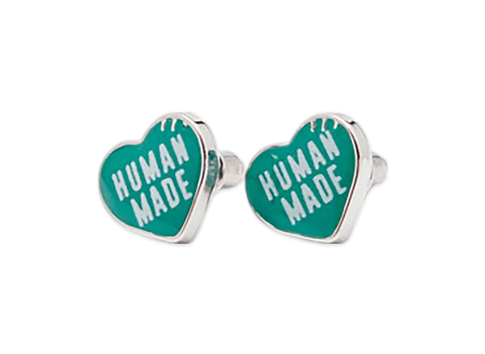 human madeピアス 新品 両耳 ヒューマンメイド ピアス HEART SILVER EARRING