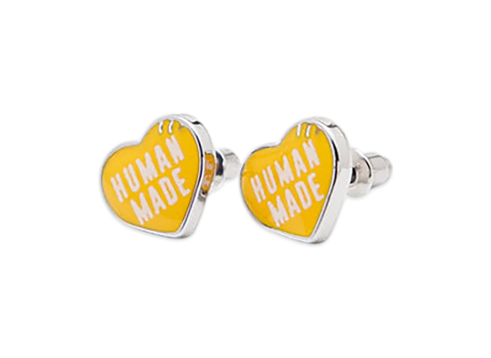 HUMAN MADE Heart Earrings "Yellow"