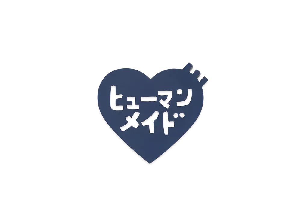 HUMAN MADE Keiko Sootome Heart Rubber Coaster "Navy"