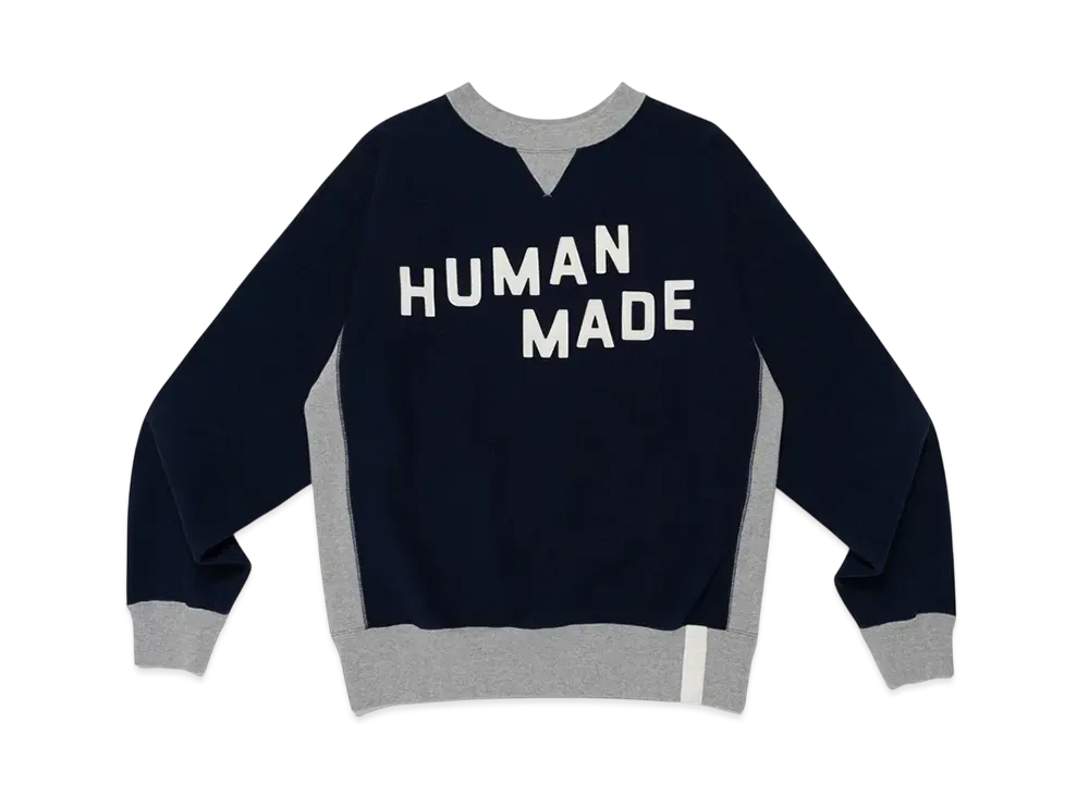 HUMAN MADE College Sweatshirt "Navy"