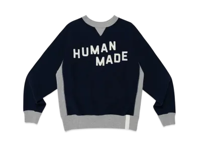 HUMAN MADE College Sweatshirt "Navy"