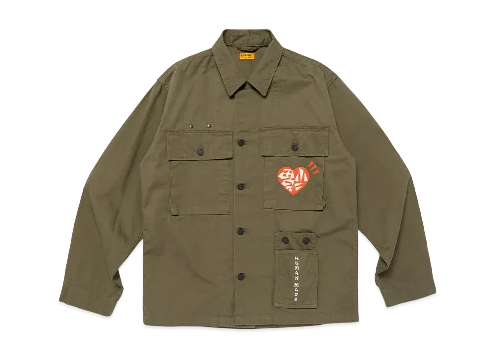 HUMAN MADE Military Shirt "Olive Drab"