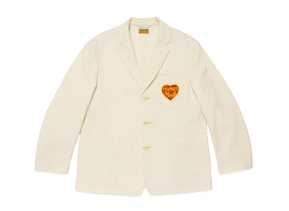 HUMAN MADE Wool Blend Blazer "White"