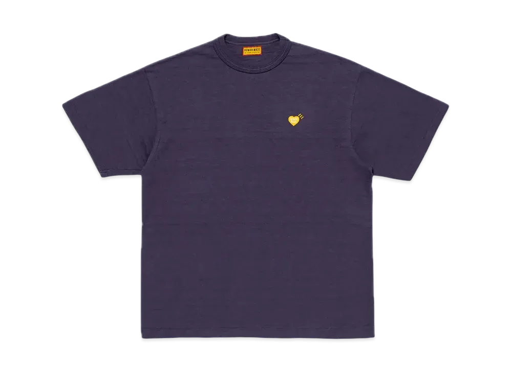 HUMAN MADE Heart Badge T-Shirt "Navy"