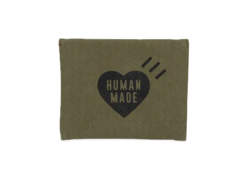 HUMAN MADE Passport Case "Olive Drab"