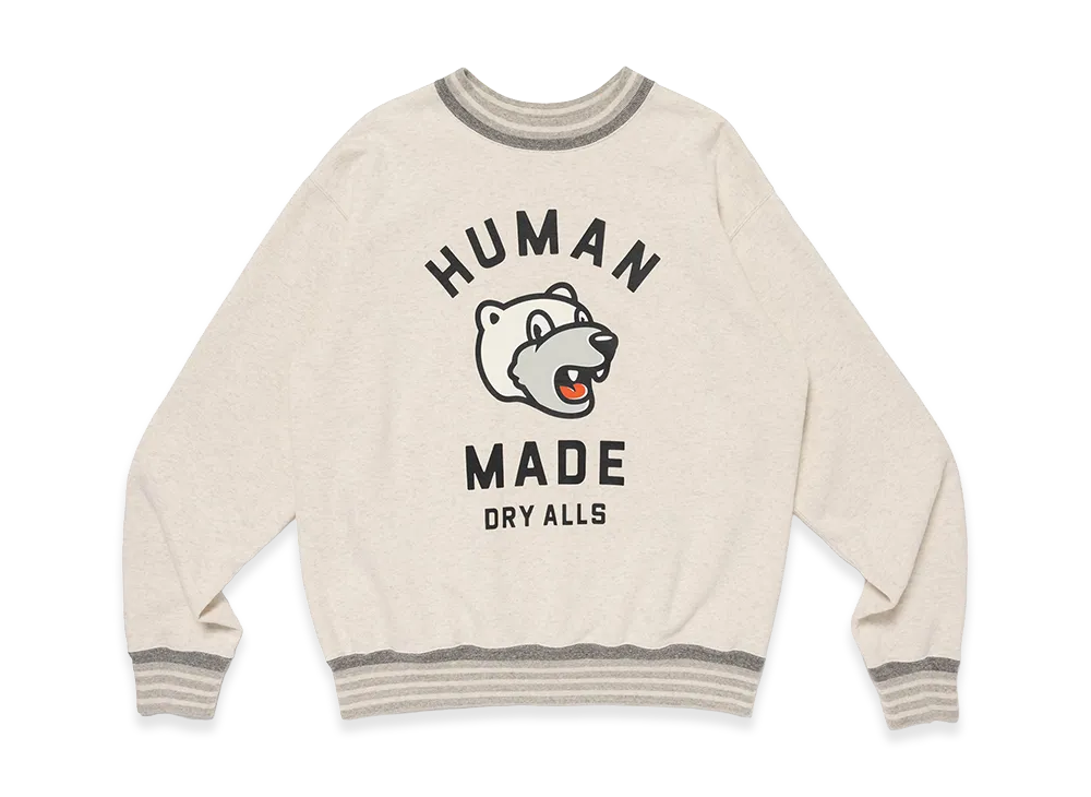 HUMAN MADE Striped Rib Sweatshirt "Gray"