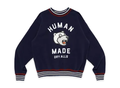 HUMAN MADE Striped Rib Sweatshirt "Navy"