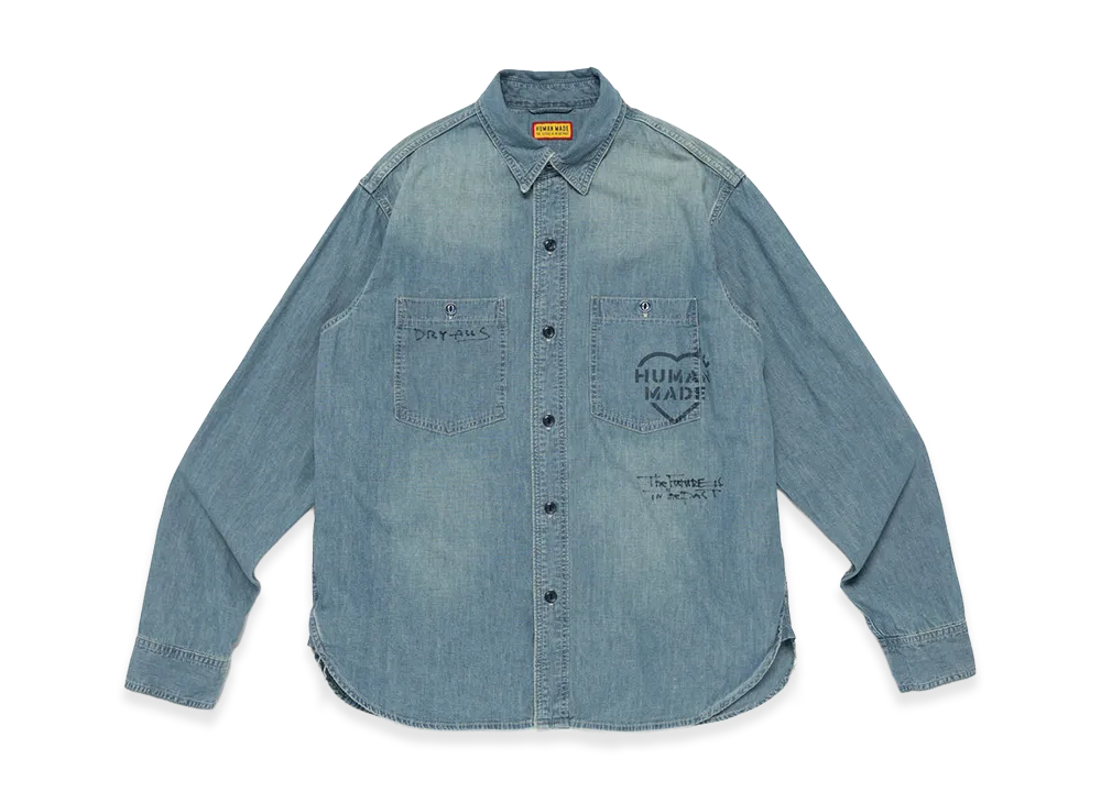 HUMAN MADE Military Chambray Shirt "Blue"