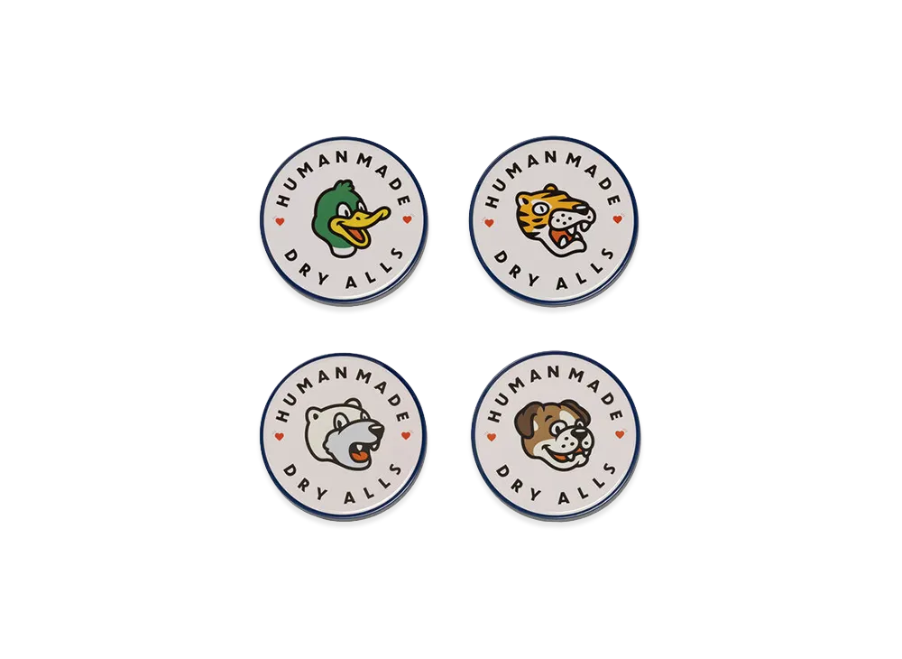 HUMAN MADE Animal Coaster Set "White"