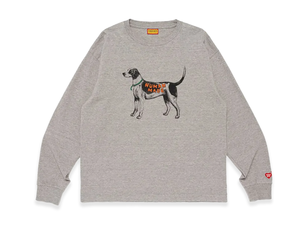 HUMAN MADE Graphic L/S T-Shirt "Gray"