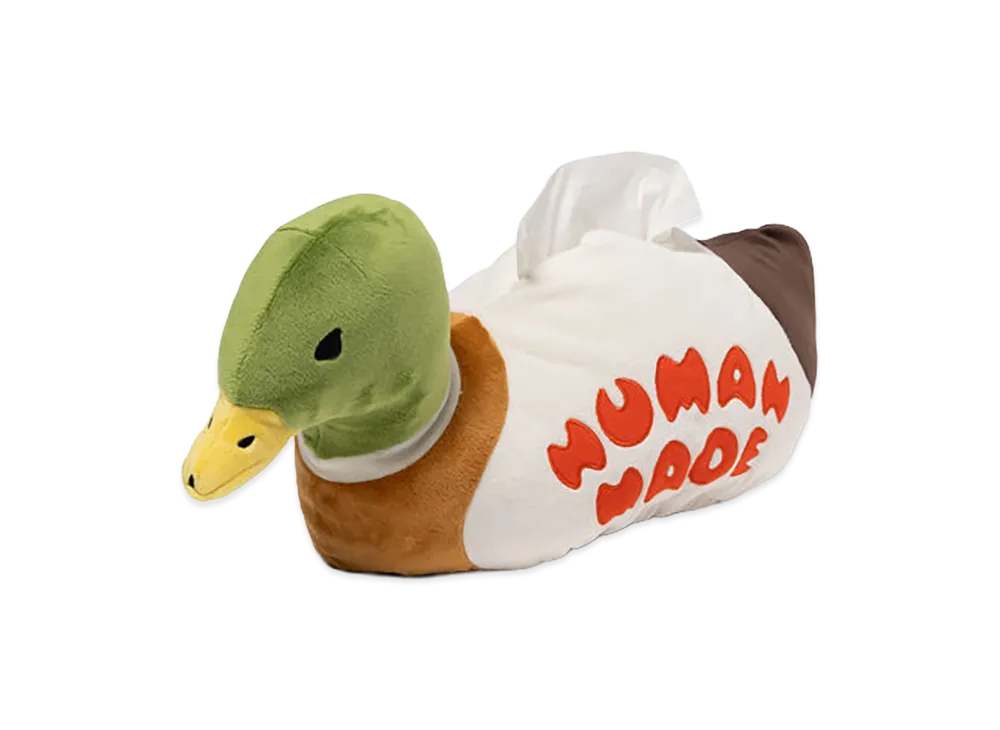 HUMAN MADE Duck Plush Doll Tissue Case "Green"