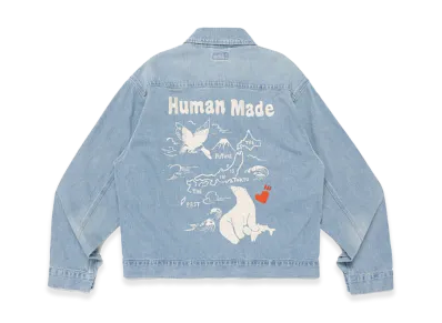 HUMAN MADE Denim Embroidery Work Jacket "Indigo"