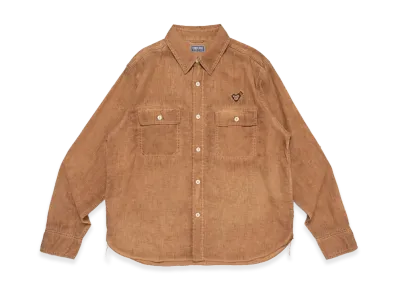 HUMAN MADE Kakishibu Dye Work Shirt "Brown"