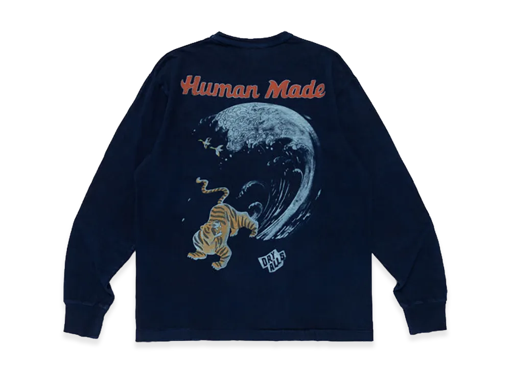 HUMAN MADE Indigo Dye L/S Shirt "Indigo"