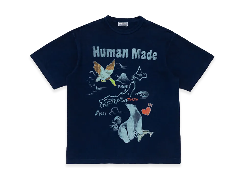 HUMAN MADE Indigo Dye T-Shirt "Indigo"