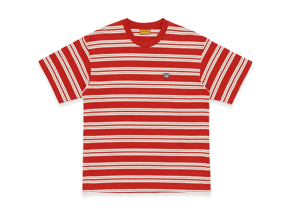 HUMAN MADE Striped T-Shirt "Red"