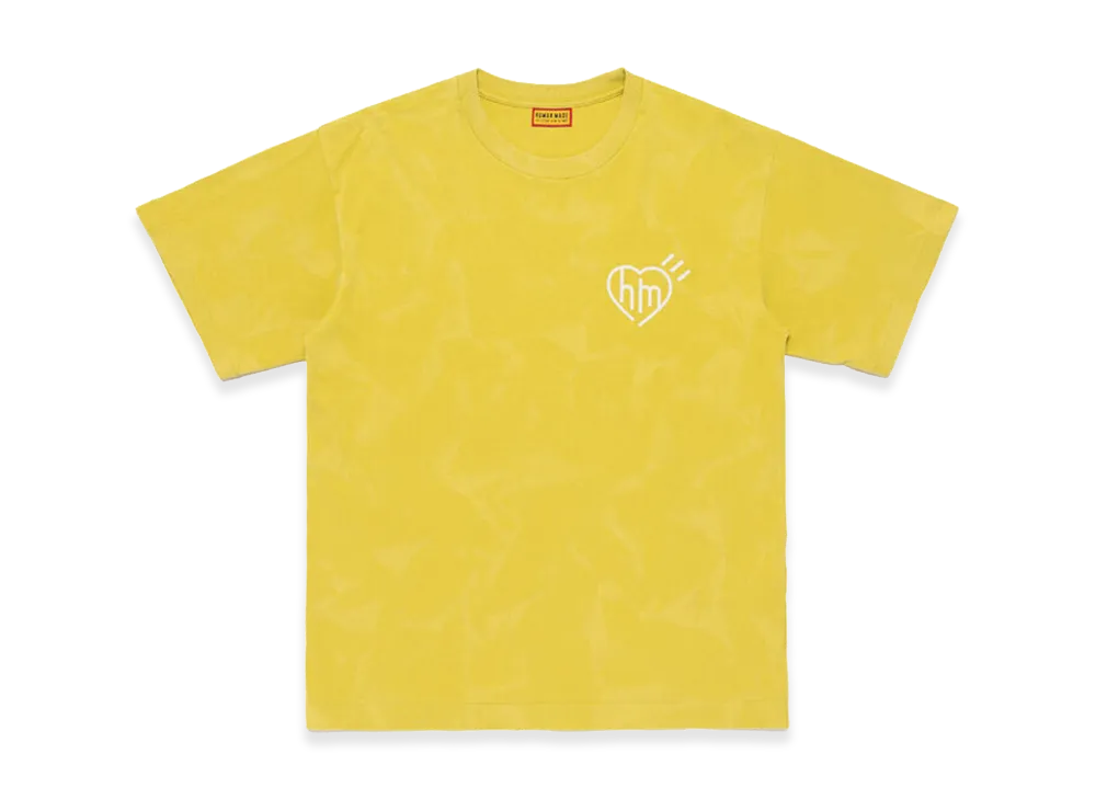 HUMAN MADE Garment Dye T-Shirt "Yellow"