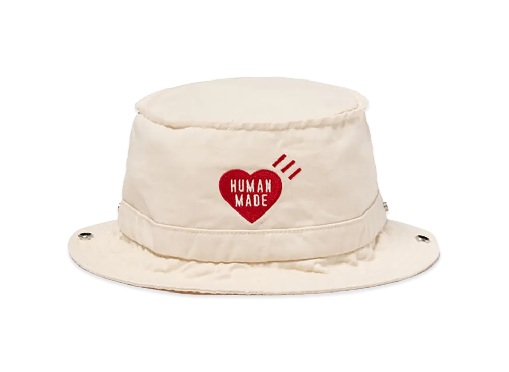 HUMAN MADE Bucket Hat "White"