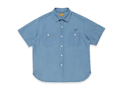 HUMAN MADE Chambray S/S Shirt "Blue"