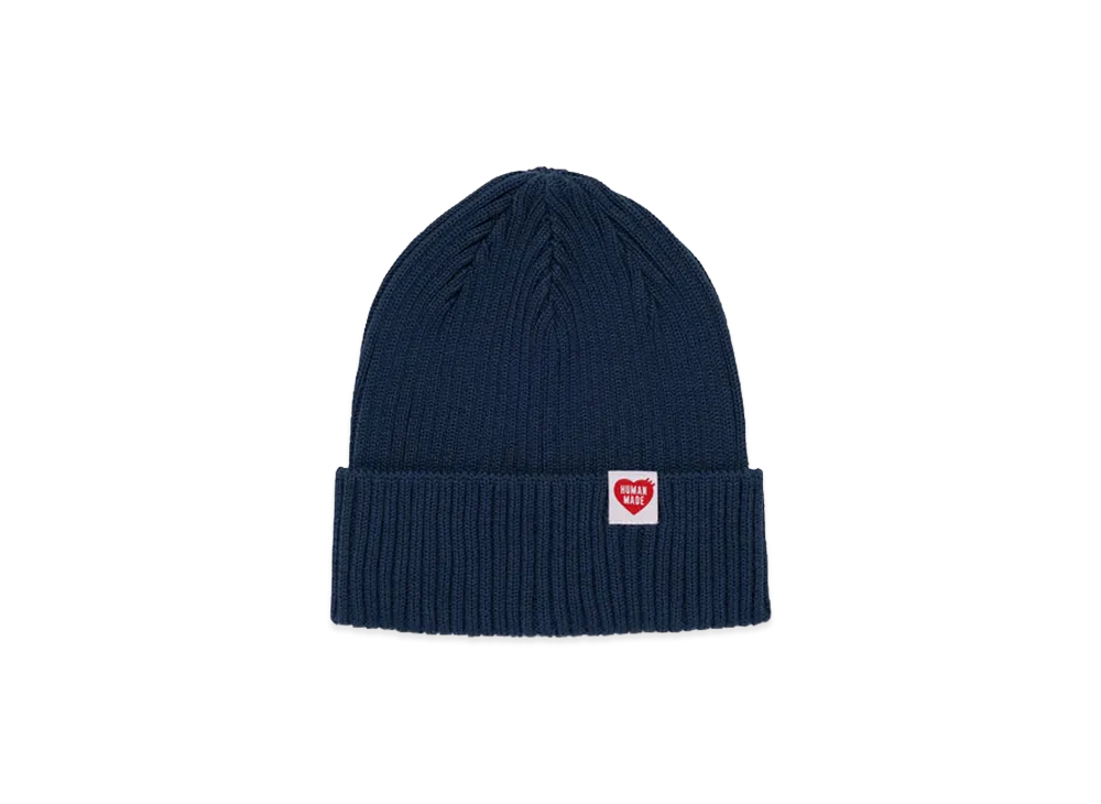 HUMAN MADE Cotton Rib Beanie "Navy"