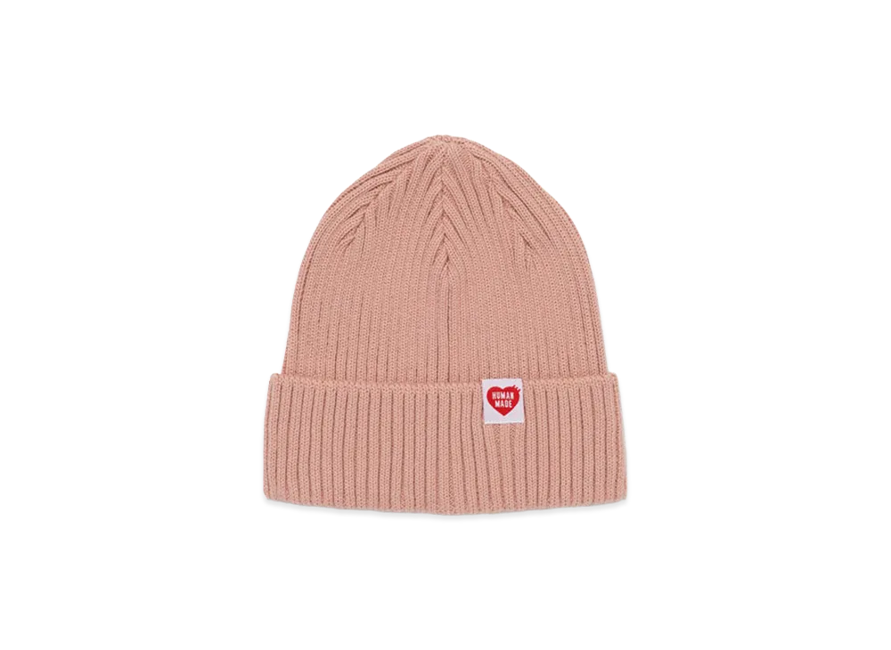 HUMAN MADE Cotton Rib Beanie "Pink"