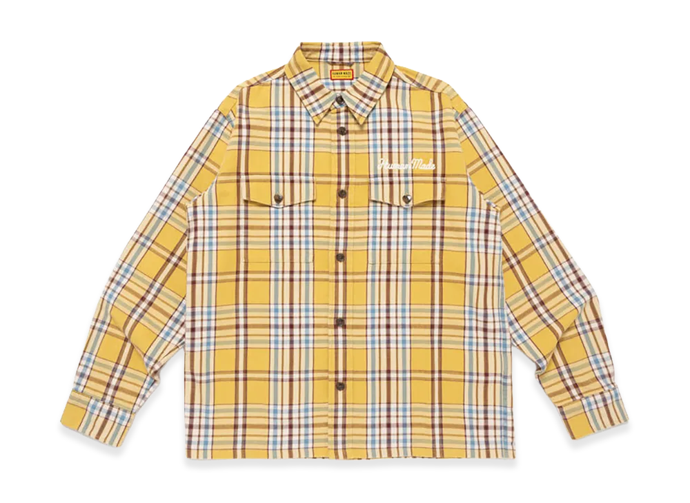 HUMAN MADE Check Shirt "Yellow"