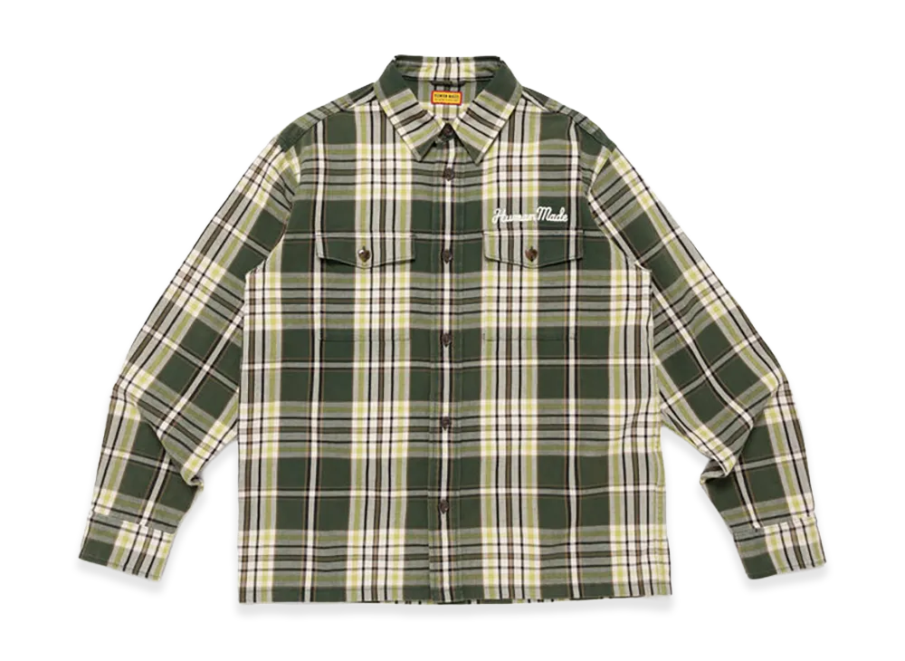 HUMAN MADE Check Shirt "Green"