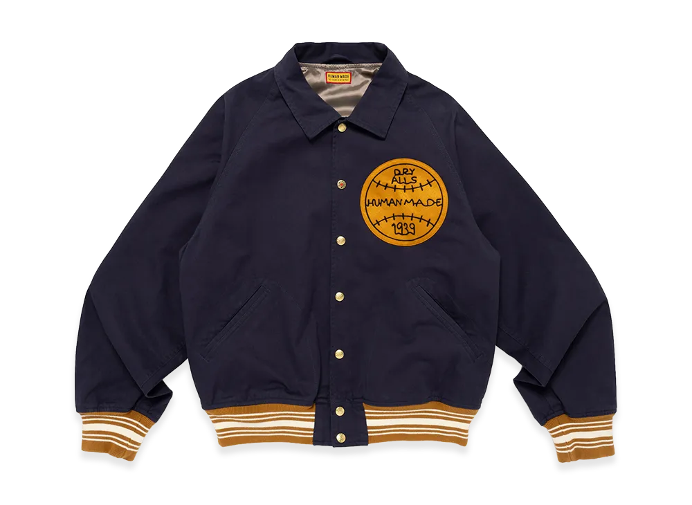 HUMAN MADE Baseball Jacket "Navy"