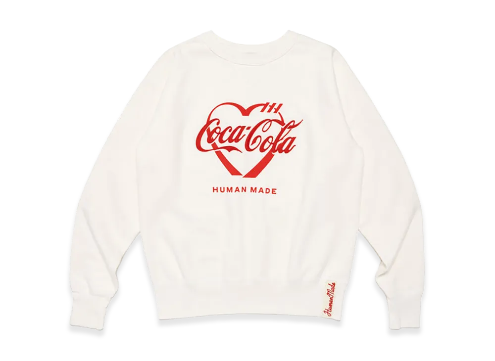 HUMAN MADE x Coca-Cola Tsuriami Sweatshirt "White"