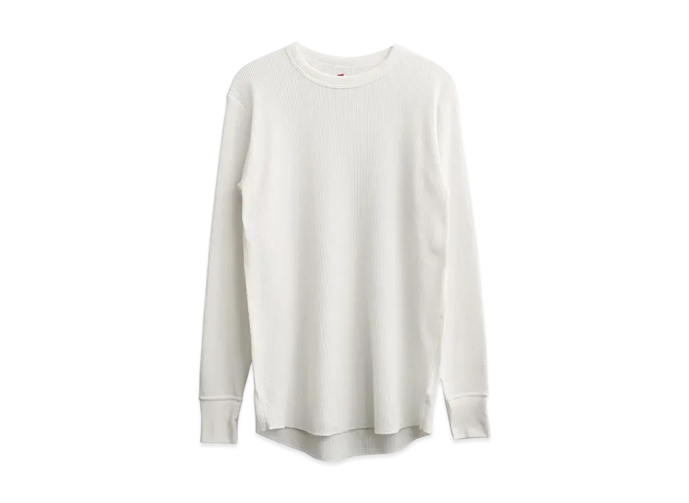Hanes Thermal Crewneck Long Sleeve T-shirt "OffWhite"