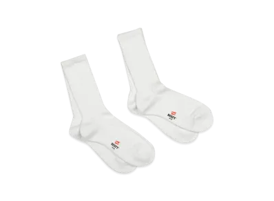 Hanes BEEFY Half Pile Full Length Socks 2P "White"