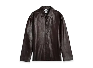 HOPE Saturn Leather Shirt "Red Wine"