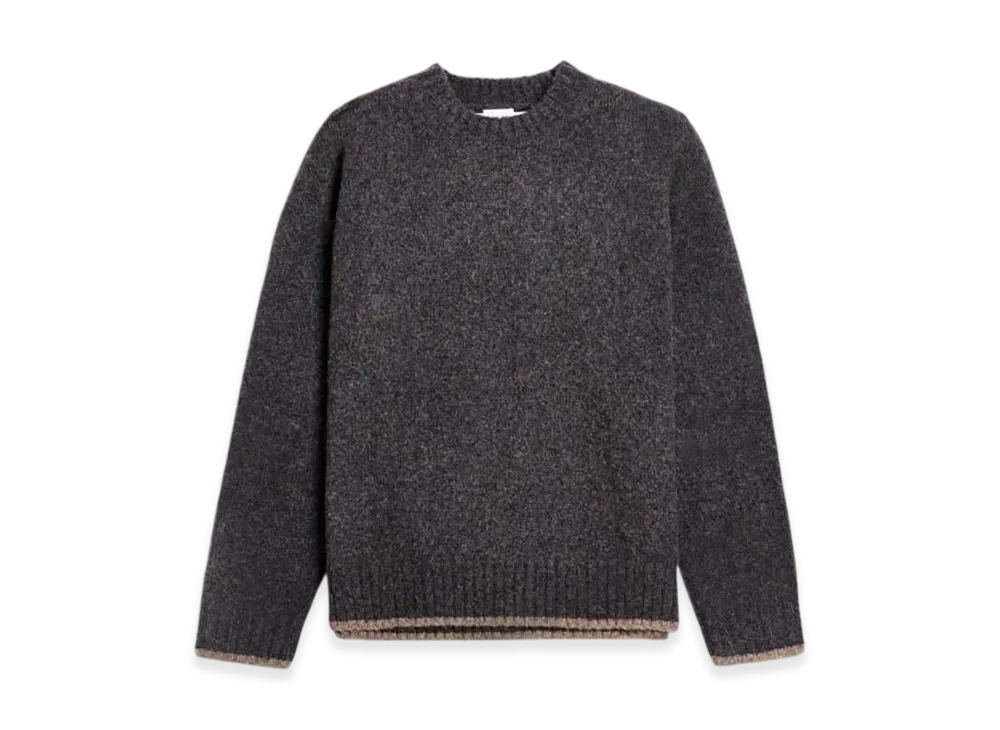 HOPE Box Sweater "Blue Brown Melange Yak"