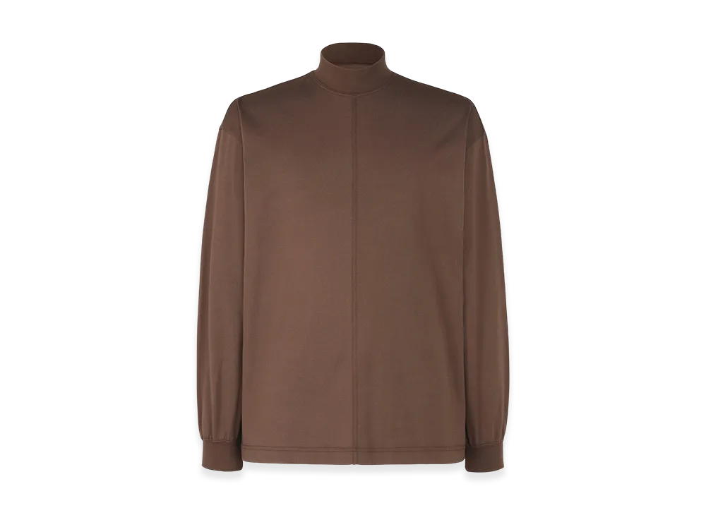 HOMME PLISSE ISSEY MIYAKE Black Turtleneck Top "Brown"