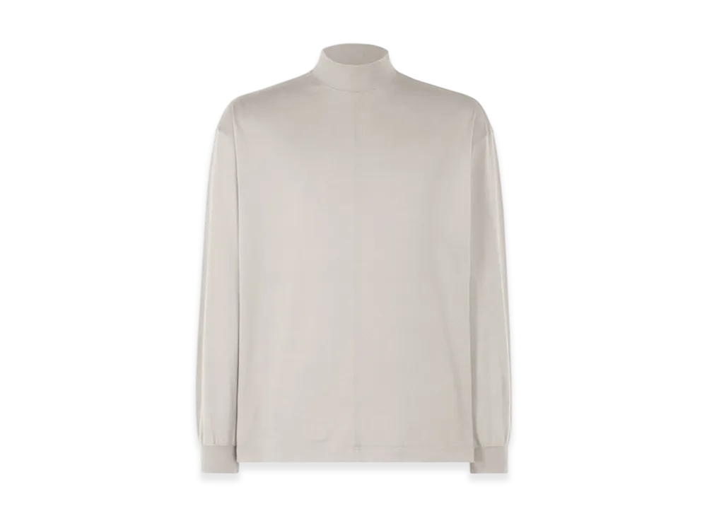 HOMME PLISSE ISSEY MIYAKE Black Turtleneck Top "Light Gray"
