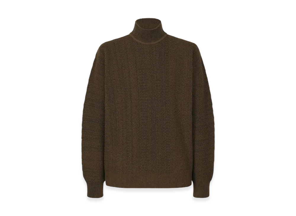 HOMME PLISSE ISSEY MIYAKE Rustic Knit "Brown"