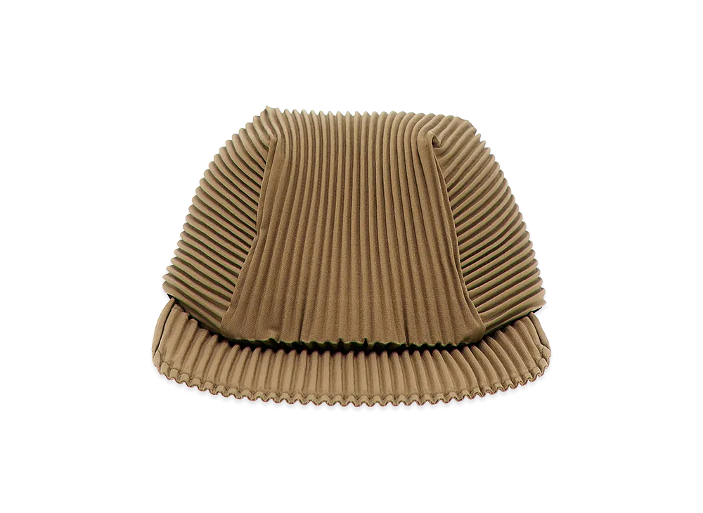 HOMME PLISSE ISSEY MIYAKE Pleated Baseball Cap "Brown"