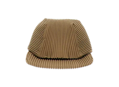 HOMME PLISSE ISSEY MIYAKE Pleated Baseball Cap "Brown"