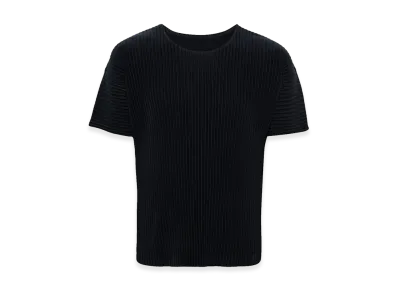 HOMME PLISSE ISSEY MIYAKE Pleated T-Shirt "Dark Blue"