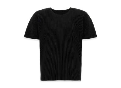 HOMME PLISSE ISSEY MIYAKE Pleated T-Shirt "Black"