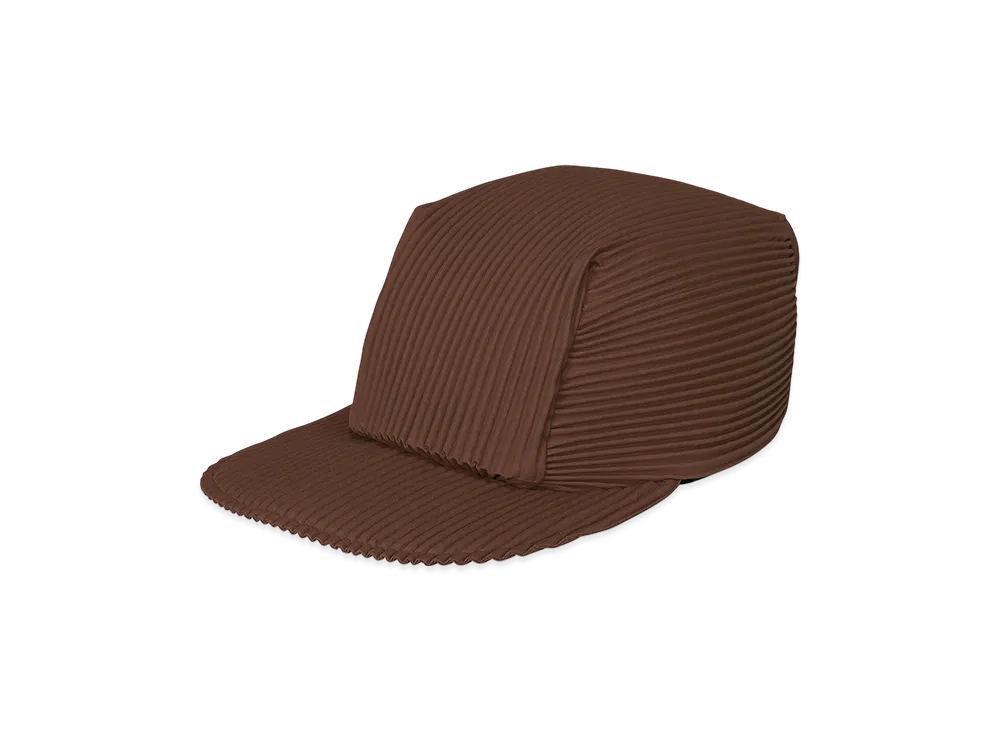 HOMME PLISSE ISSEY MIYAKE Pleats Cap "Chocolate Brown"